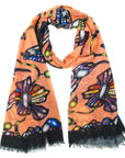 Scarf - Poly - Hummingbirds