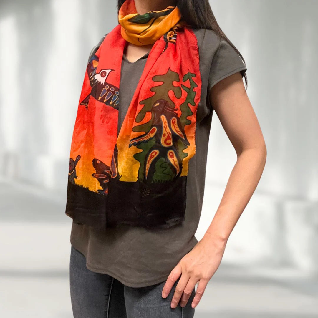 Scarf - Poly - Seven Grandfather Teachings