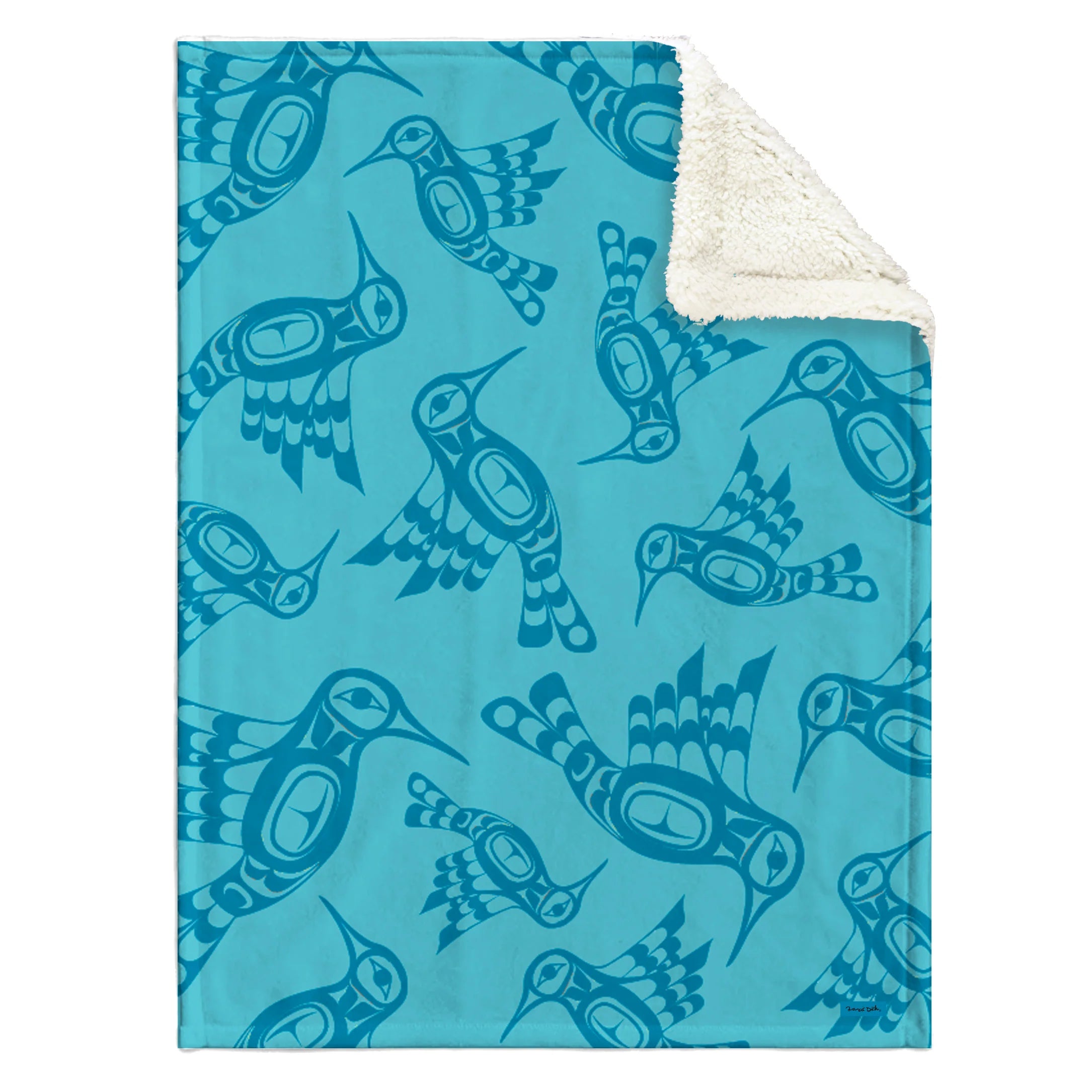 Baby Blanket - Fleece - Hummingbird