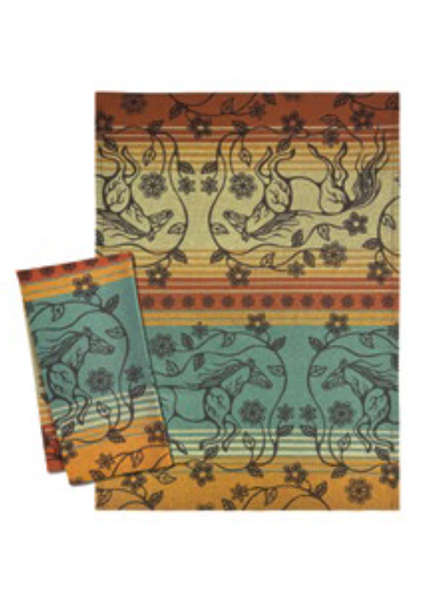 Tea Towel - Jacquard - Horse (Bebezhigooganzhii)
