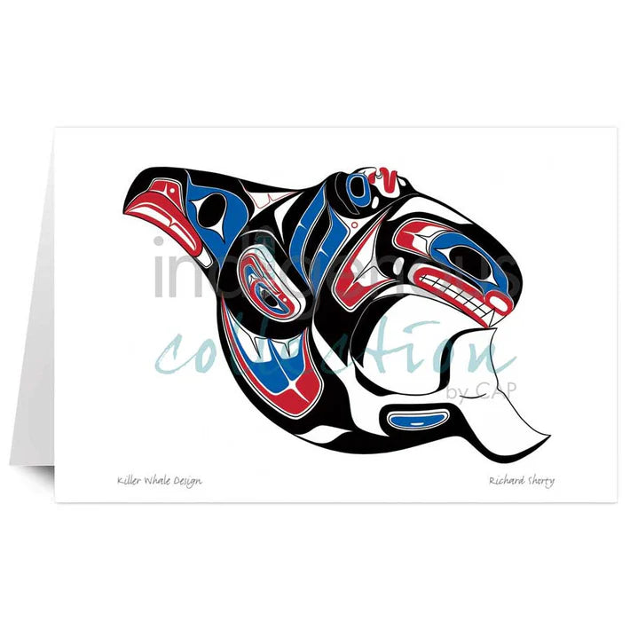 Card - Shorty - Killer Whale Design - 6x9