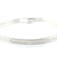 Bangle - Sterling Silver - 1/4" - Eagles - Extra Long