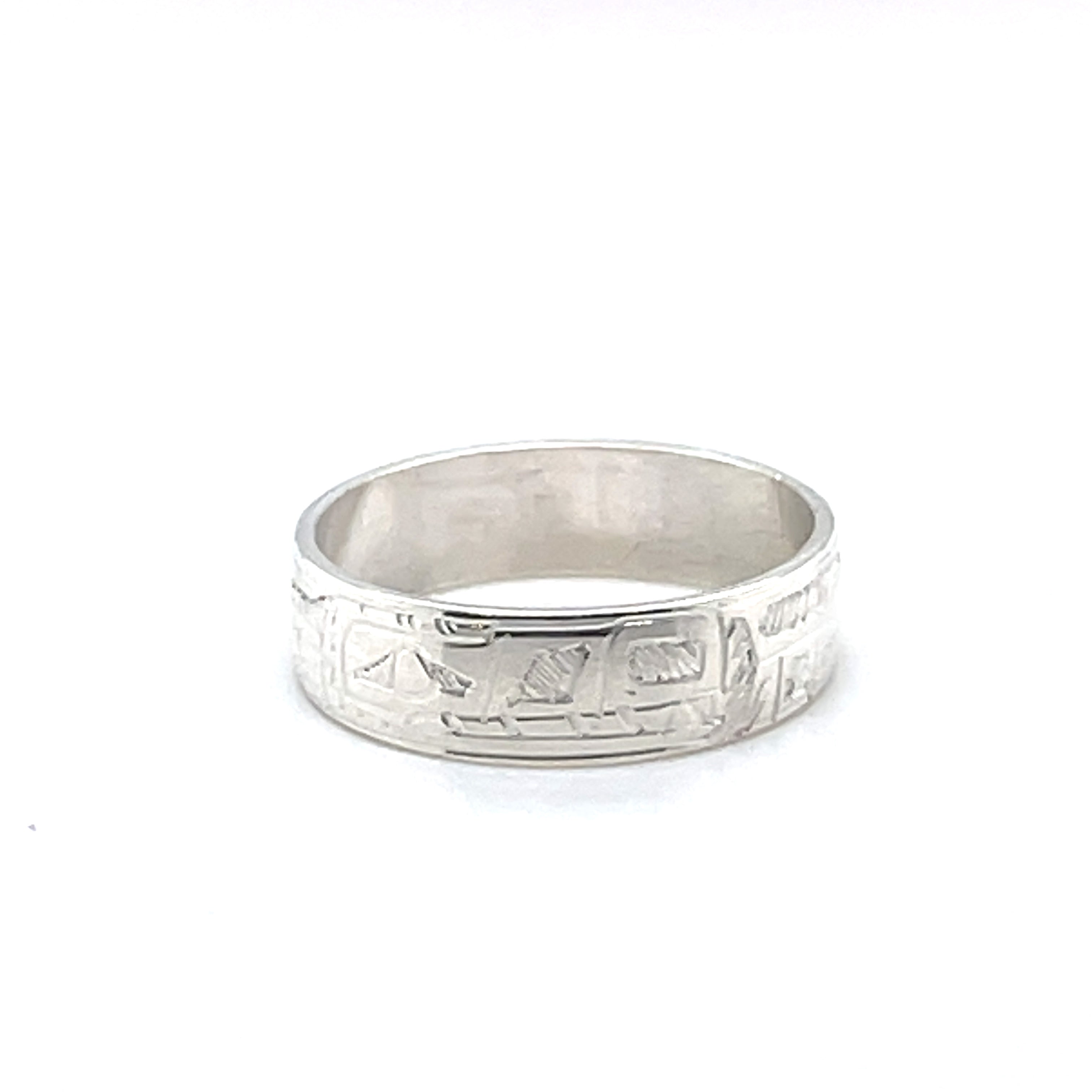 Ring - Sterling Silver - 1/4&quot; - Wolf