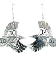 Earrings - Sterling Silver - Woodpecker