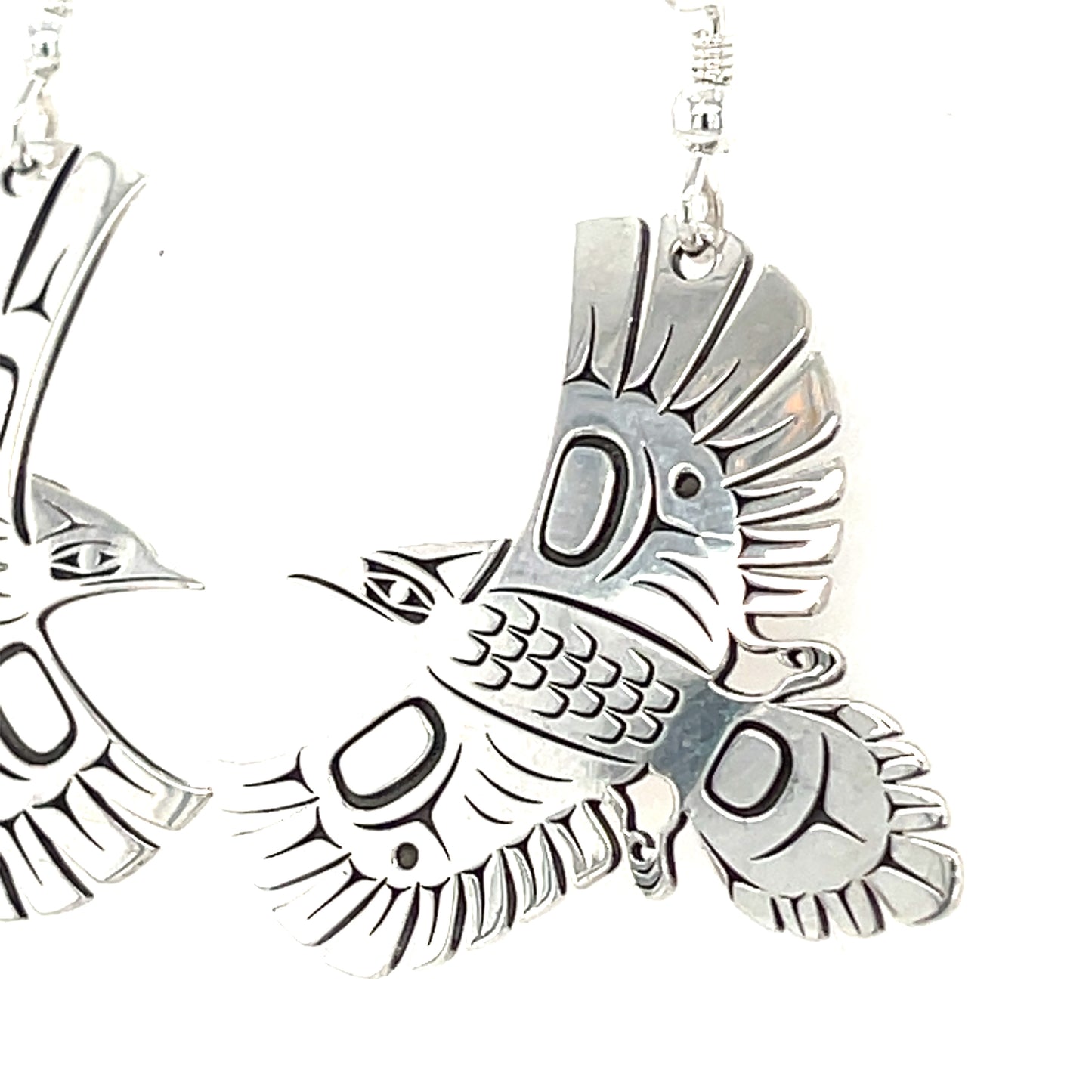 Earrings - Sterling Silver - Woodpecker