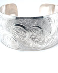Bracelet - Sterling Silver - 1 1/4" - Orca, Salmon, & Raven