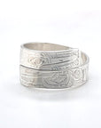 Ring - Sterling Silver - Wrap - 1/4" - Hummingbirds