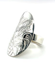 Ring - Sterling Silver - Oval - Beaver - Size 8