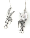 Earrings - Sterling Silver - Cutout - Hummingbird