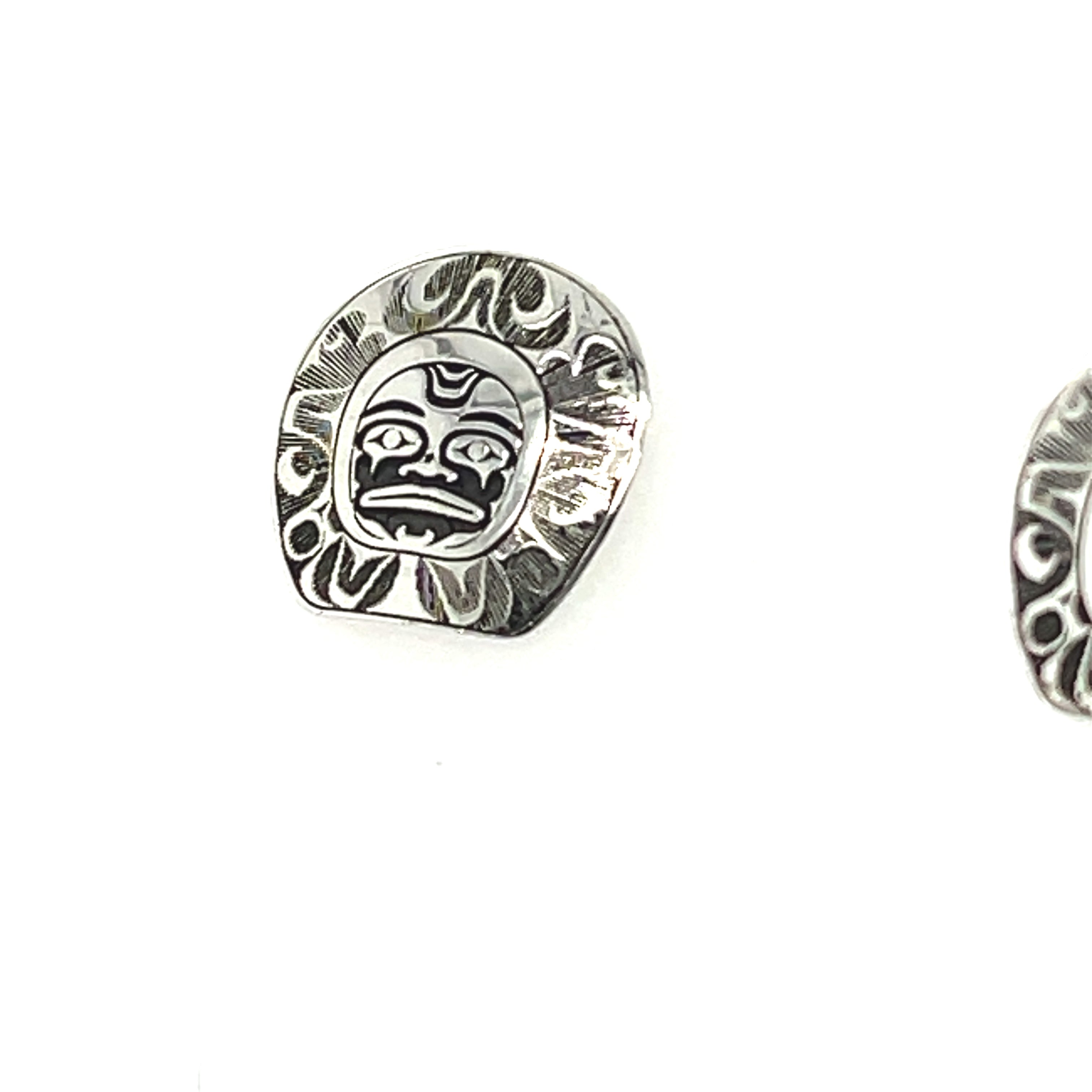 Earrings - Sterling Silver - Studs - Sun