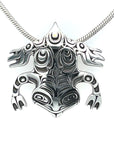 Pendant - Sterling Silver - Cutout - Frog