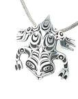 Pendant - Sterling Silver - Cutout - Frog