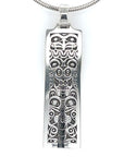 Pendant - Sterling Silver - Rectangle - Small - Eagle Wolf Totem