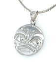 Pendant - Sterling Silver - Cast - Small - Round - Frog