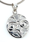 Pendant - Sterling Silver - Cast - Small - Round - Eagle