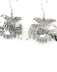 Earrings - Sterling Silver - Cutout - Double Eagle