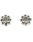 Earrings - Sterling Silver - Studs - Cutout - Sun