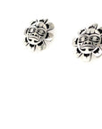 Earrings - Sterling Silver - Studs - Cutout - Sun