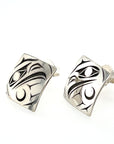 Earrings - Sterling Silver - Studs - Diamond - Eagle