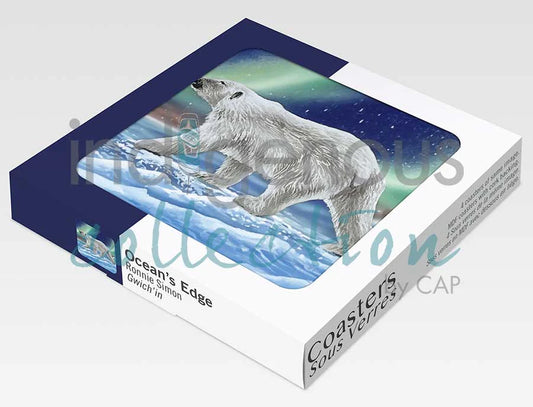 Coasters - Cork - Set of 4 - Sky Dance - Ocean's Edge