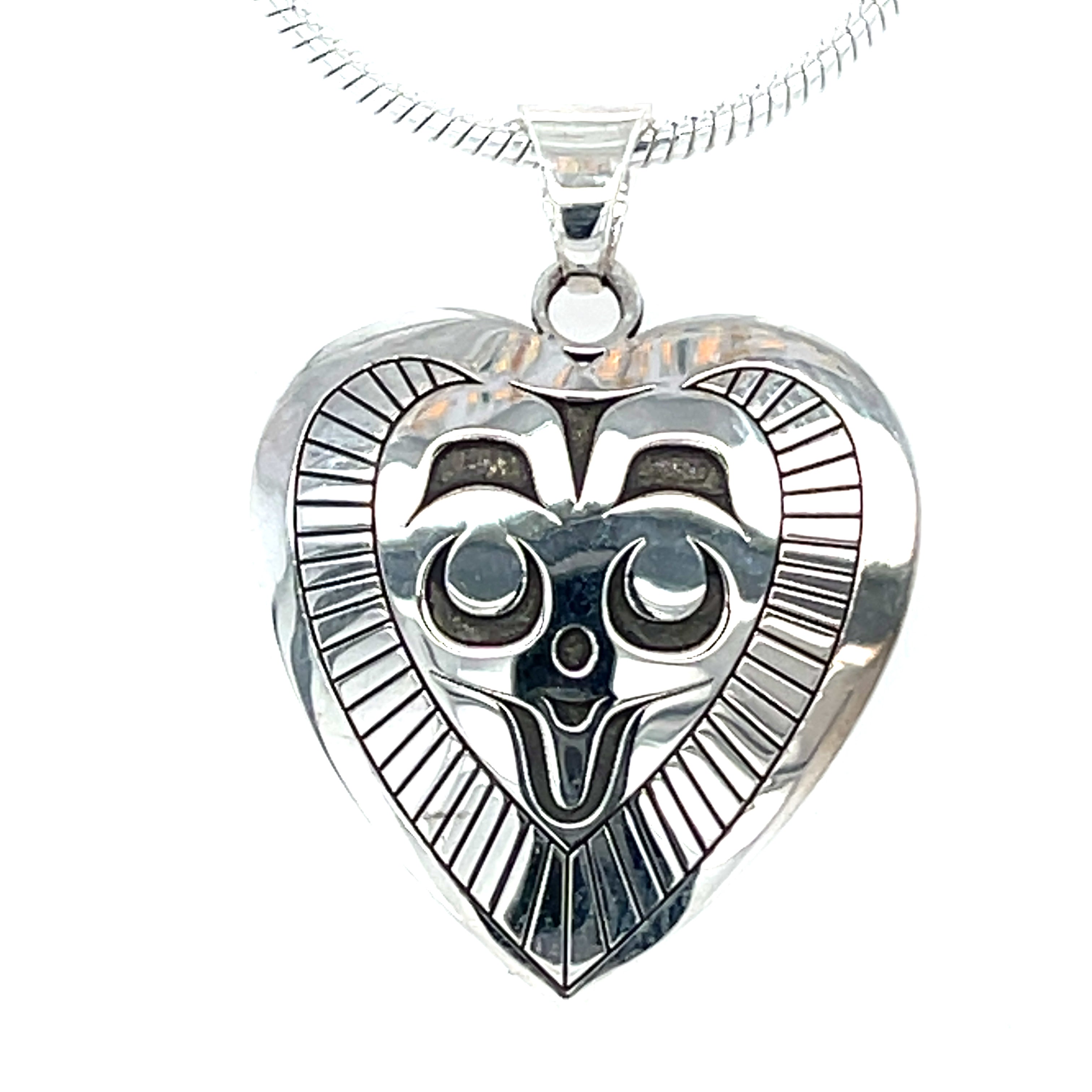 Pendant - Sterling Silver - Heart - Mousewoman - Small