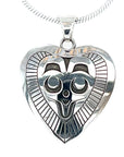 Pendant - Sterling Silver - Heart - Mousewoman - Small