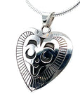 Pendant - Sterling Silver - Heart - Mousewoman - Small