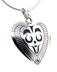 Pendant - Sterling Silver - Heart - Mousewoman - Small