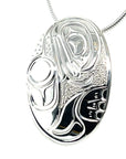 Pendant - Sterling Silver - Oval - Frog