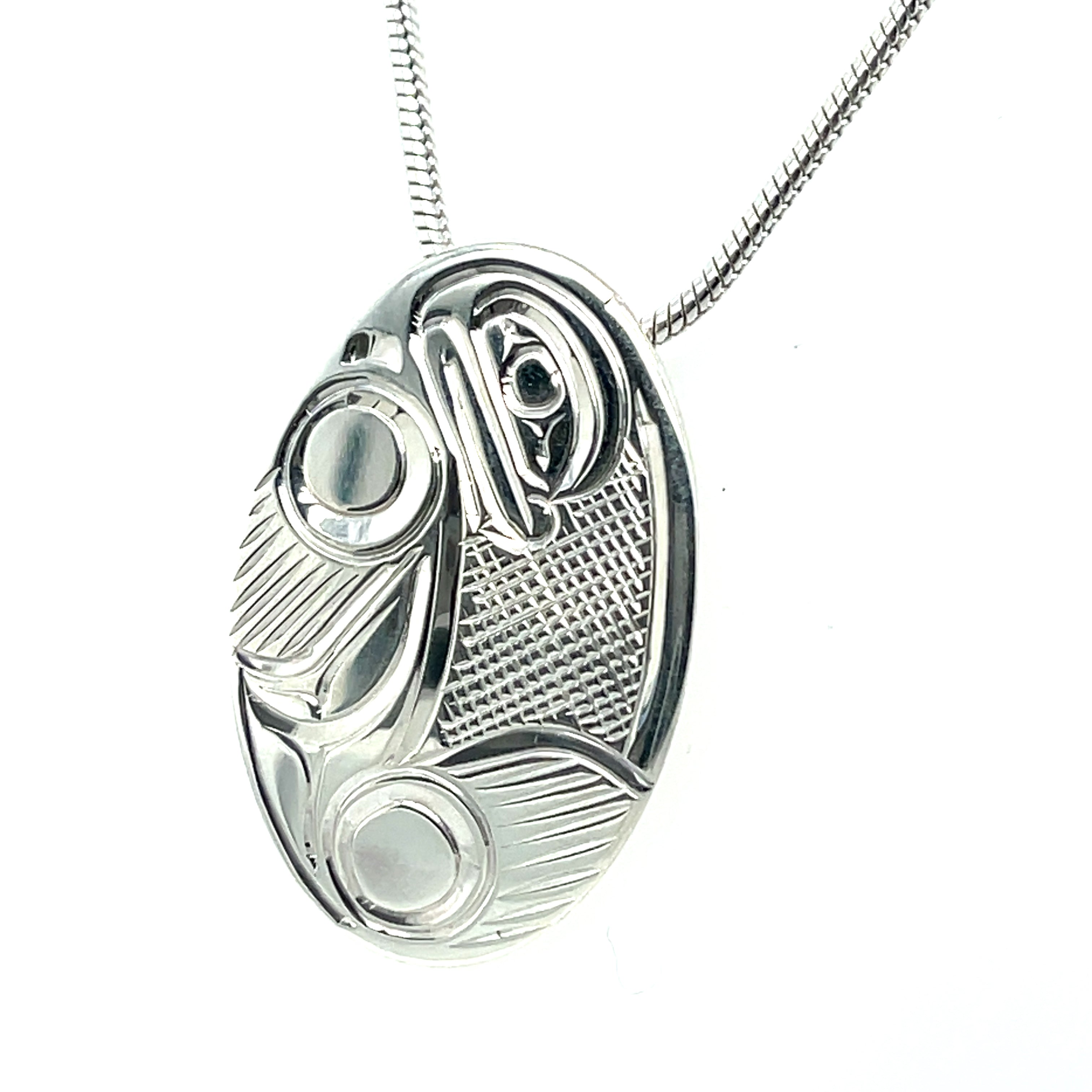 Pendant - Sterling Silver - Oval - Seal