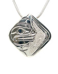 Pendant - Sterling Silver - Diamond - Moon