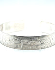 Bracelet - Sterling Silver - 1/2" - Orca & Wolf - Medium