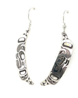 Earrings - Sterling Silver - Canoe - Eagle
