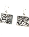 Earrings - Sterling Silver - Rectangle - Orca