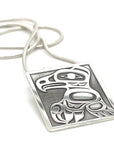 Pendant - Sterling Silver - Square - Eagle