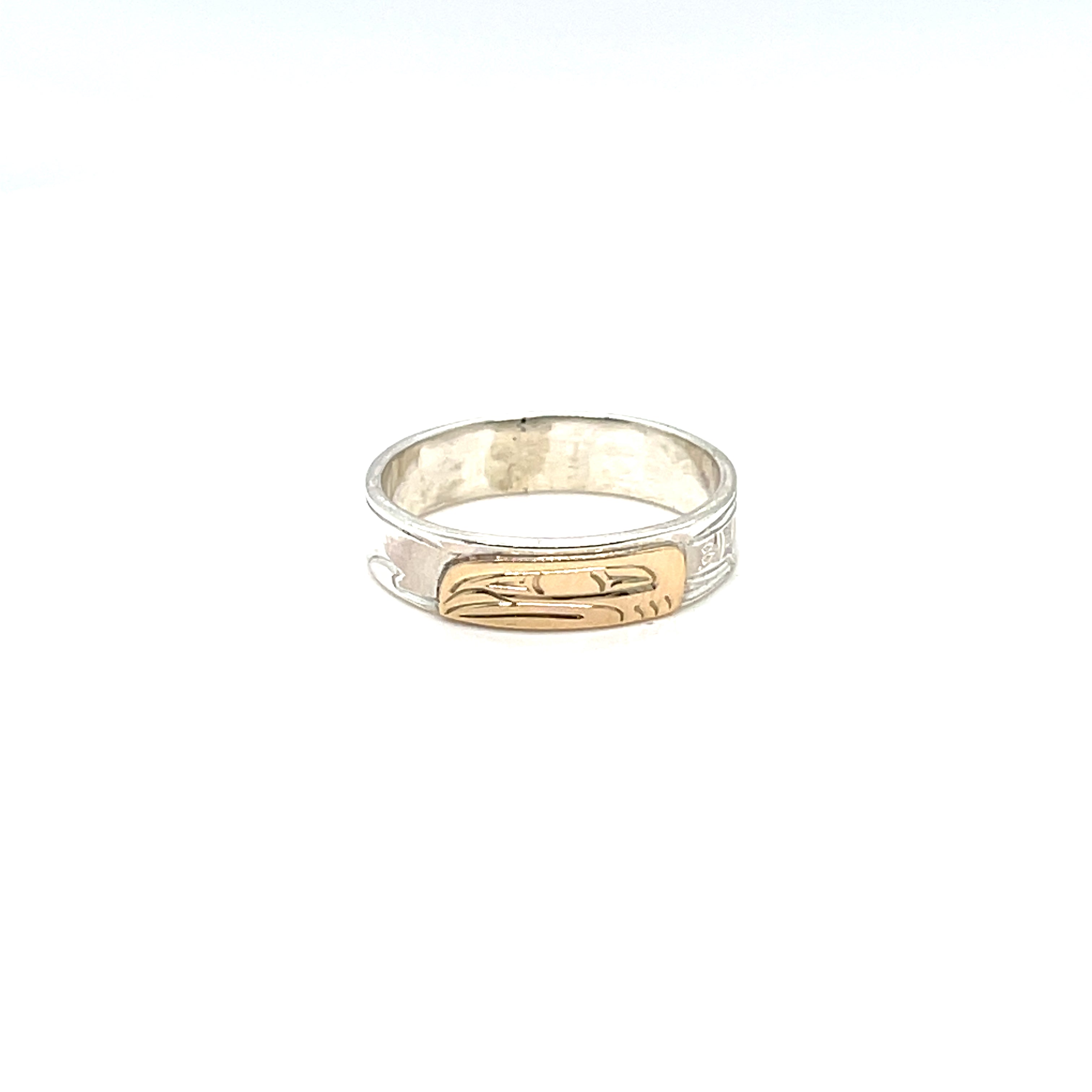 Ring - Gold & Silver - 3/16" - Orca - Size 8