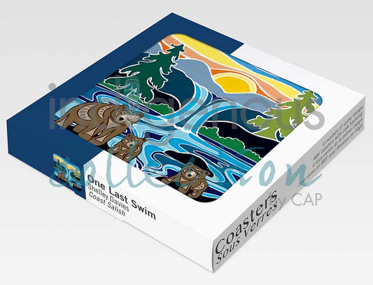 Coasters - Cork - Set of 4 - One Last Swim