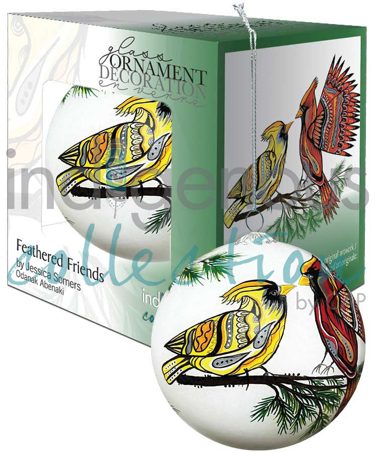 Ornament - Glass - Feathered Friends