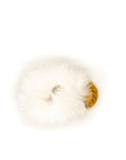 Moccasins - *Infant - Tan Suede - White Rabbit Fur