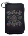 Coin Purse - Zip Around - Silver Threads