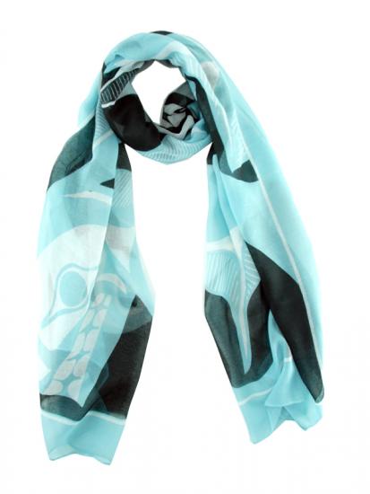 Shawl - Poly Woven - Killer Whale - Aqua