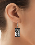 Earrings - Raven