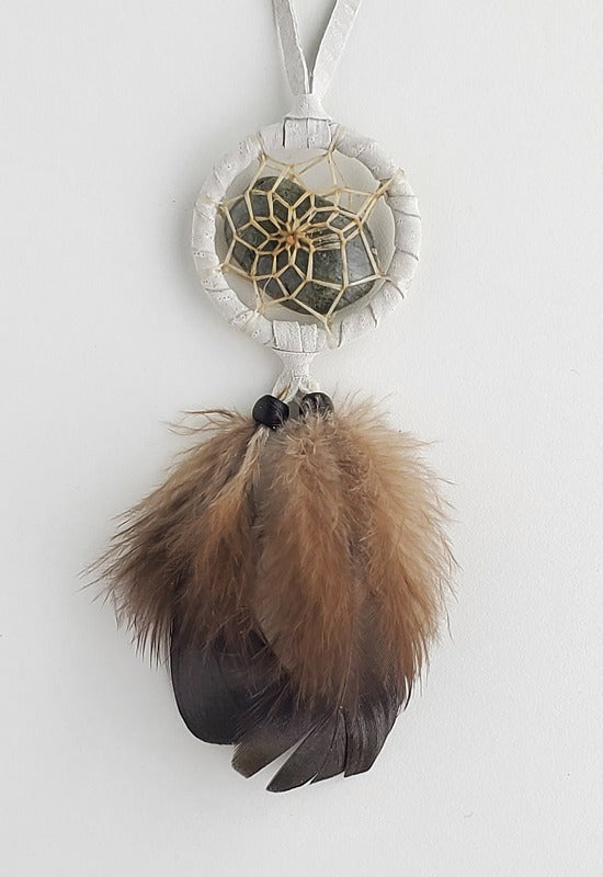 Dream Catcher - 1.5” - Protect Earth - White