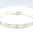 Bangle - Sterling Silver - 1/4" - Hummingbirds