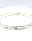 Bangle - Sterling Silver - 1/4" - Wolf & Hummingbird