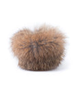 Moccasins - Infant - Tan Suede -  Brown Rabbit Fur - YARËNDA'