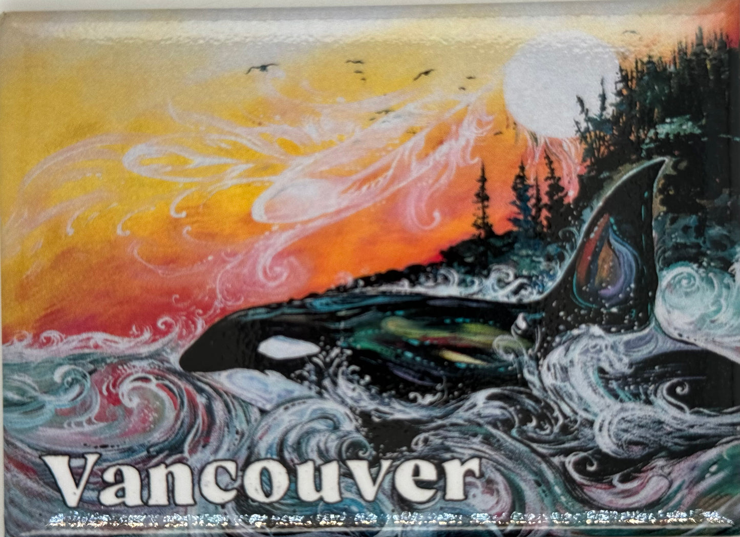Magnet - Killer Whale Sunset - Vancouver