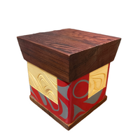 Bentwood Box - Raven - Carved - Natural