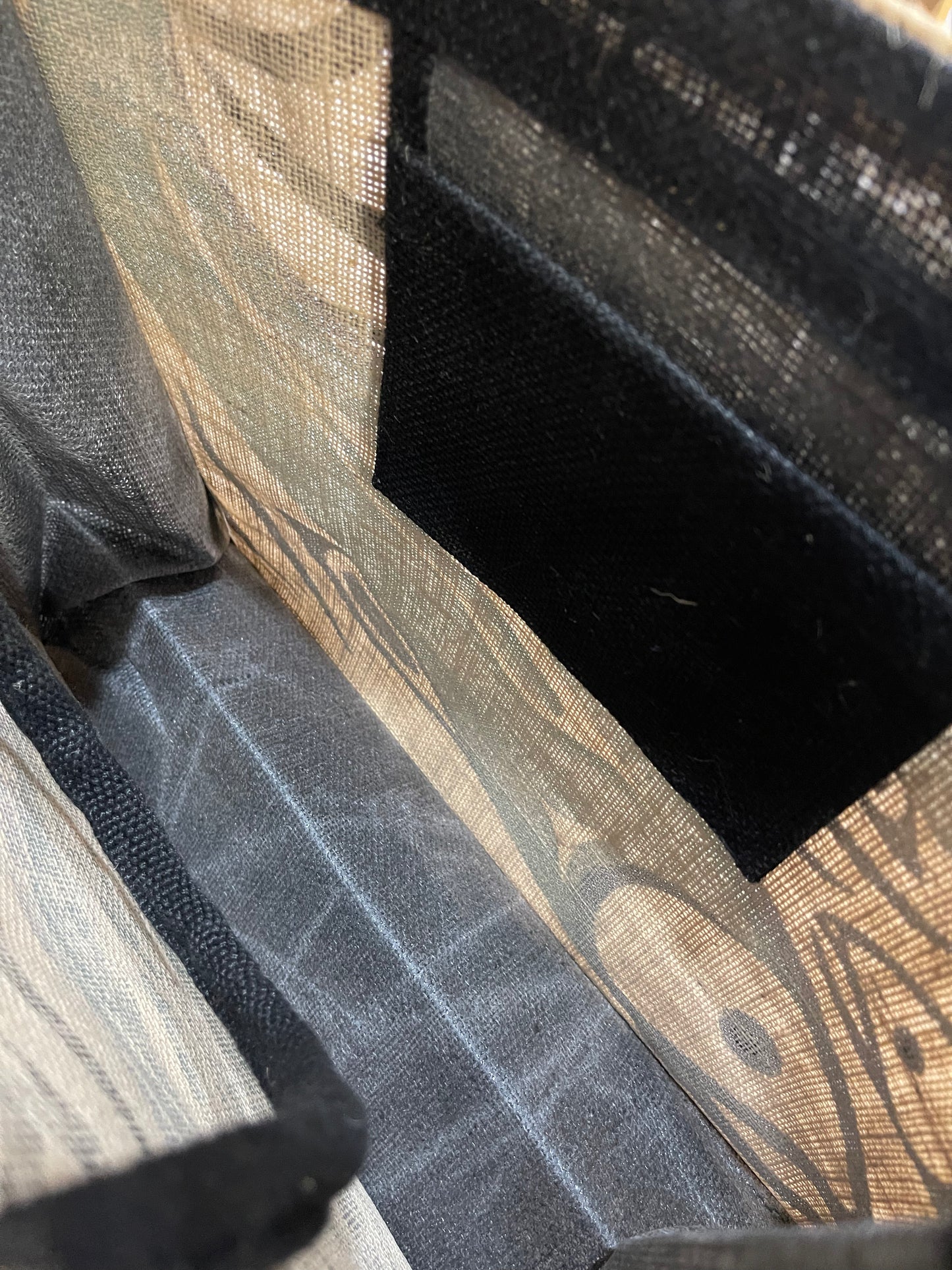 Tote Bag - Jute - Salmon - Turquoise