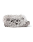 Moccasins - Infant - Grey Suede - Grey Rabbit Fur - YARËNDA'